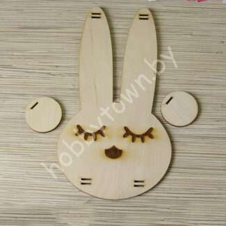 Держатель для заколок "Зайка" фанера 5 мм, 27 см, 1 шт