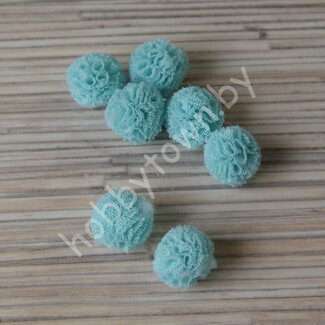 Помпон декоративный 15 мм (цв. аквамарин) 1 шт.