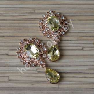 Серединка ювелирная с подвеской 25×45 мм (цв.золото/св-золото 25) 1 шт.