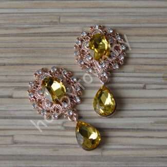 Серединка ювелирная с подвеской 25×45 мм (цв.золото/золото 7) 1 шт.