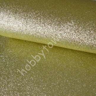 Кожзам глиттер мелкий (цв. золото 15)