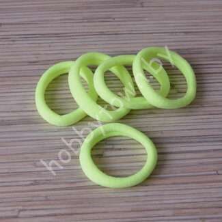 Резинка для волос бесшовная 4 см (цв. лаймовый) 1шт.