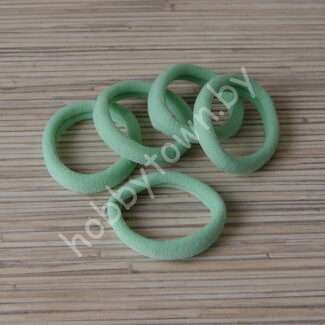 Резинка для волос бесшовная 4 см (цв. мятный) 1шт.