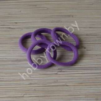 Резинка для волос бесшовная 4 см (цв. св-фиолетовый) 1шт.