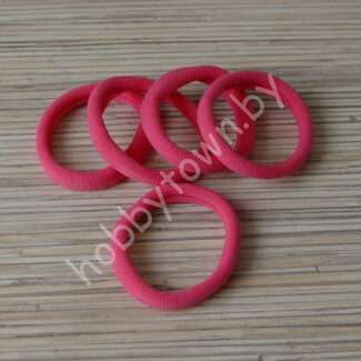 Резинка для волос бесшовная 4 см (цв. тёмно-коралловый) 1шт.