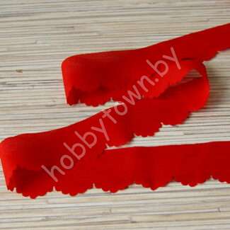 Шифоновая лента 3 см x 1,4 м (цв. красный 1)