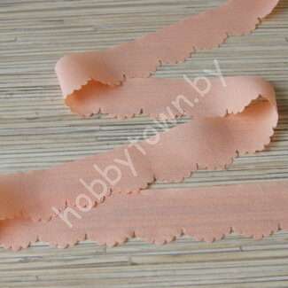 Шифоновая лента 3 см x 1,4 м (цв.персиковый 14)