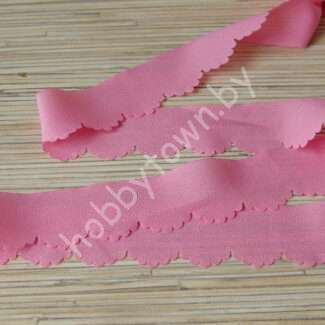 Шифоновая лента 3 см x 1,4 м (цв.розовый 34)