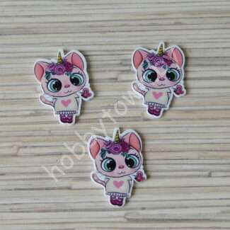 Кабошон-вырубка Котёнок, 24x35 мм 1 шт.