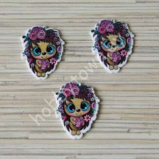 Кабошон-вырубка Ёжик , 30x37 мм 1 шт.