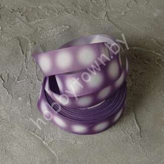 Лента репсовая с разметкой для лепестков 25 мм (цв. фиолетовый) 1м