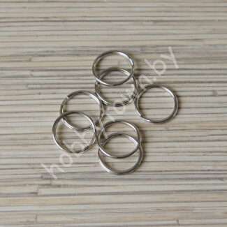 Основа (кольцо) для брелока Ø16 мм (цв. никель) 1 шт.