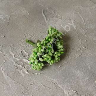 Букетик из сборных тычинок с сахарными вставками 12 шт./букет (цв. салатовый)