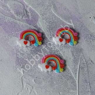 Кабошон Радуга 30x22 мм 1шт.