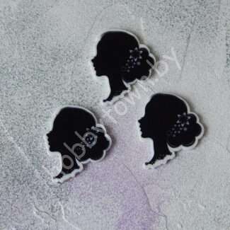 Кабошон-вырубка Принцесса, силуэт 29x32 мм, 1 шт.