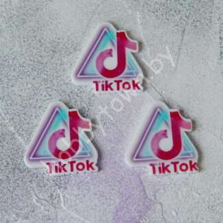 Кабошон-вырубка TikTok, 1 шт.