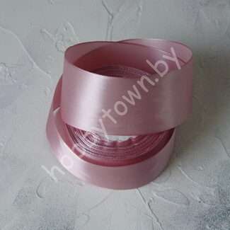 Лента атласная однотонная 50 мм (цв. розовый 135)