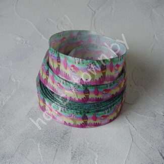 Лента репсовая с рисунком Мороженки, 25 мм (цв. разноцв.) 1 м