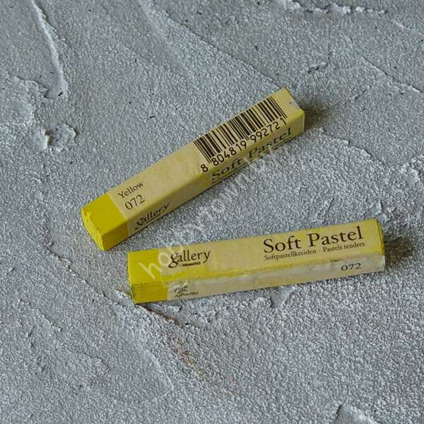 Пастель сухая мягкая профессиональная квадратная Mungyo, 072 желтый 1шт.