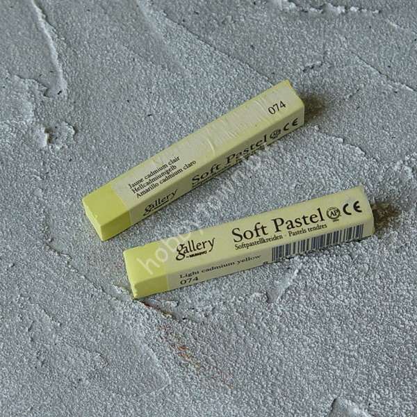 Пастель сухая мягкая профессиональная квадратная Mungyo, 074 светлый желтый кадмий 1шт.