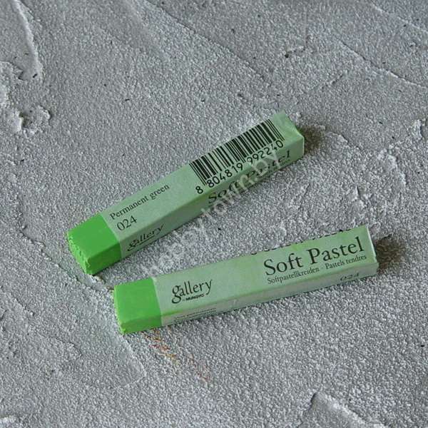 Пастель сухая мягкая профессиональная квадратная Mungyo, цвет 024 перманентный зеленый 1шт.