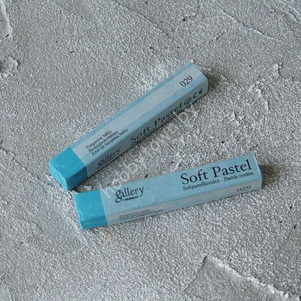 Пастель сухая мягкая профессиональная квадратная Mungyo, цвет 029 гелио-бирюзовый 1шт.