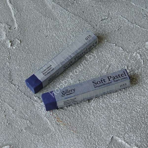 Пастель сухая мягкая профессиональная квадратная Mungyo, цвет 035 синий фиолетовый 1шт.