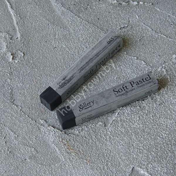 Пастель сухая мягкая профессиональная квадратная Mungyo, цвет 045 холодный серый V 1шт.