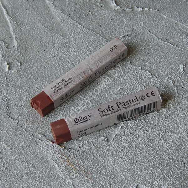 Пастель сухая мягкая профессиональная квадратная Mungyo, цвет 059 жженый кармин 1шт.