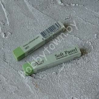 Пастель сухая мягкая профессиональная квадратная Mungyo, цвет 065 желтоватый земляной зеленый 1шт.