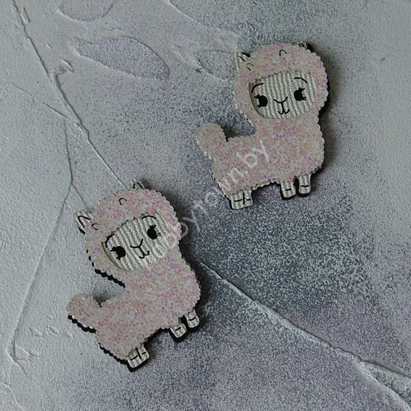 Патч сборный Альпака 50 мм (цв. кремовый/белый перламутр) 1шт.