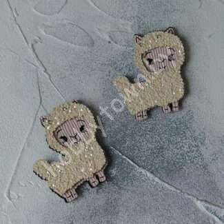 Патч сборный Альпака 50 мм (цв. персиковый/бежевый) 1шт.