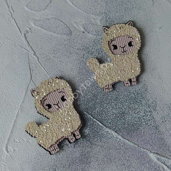 Патч сборный Альпака 50 мм (цв. персиковый/бежевый) 1шт.