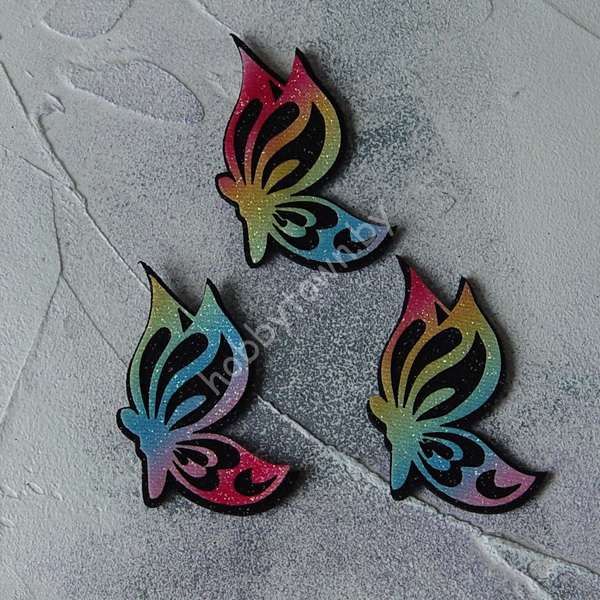 Патч сборный Бабочка 50 мм (цв. градиент 1) 1шт.