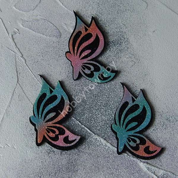 Патч сборный Бабочка 50 мм (цв. градиент 2) 1шт.