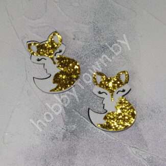 Патч сборный Лисичка 50 мм (цв. золото ) 1шт.