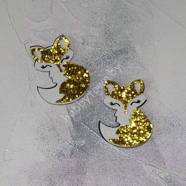 Патч сборный Лисичка 50 мм (цв. золото ) 1шт.