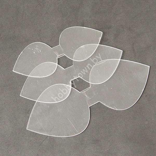 Шаблон "Ушки-6" ПЭТ 0,7 мм 131/107/95 мм 3 шт.