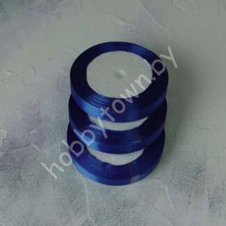 Лента атласная 1,2 см (цв. синий 40)