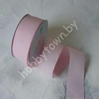 Лента репсовая, ширина 40 мм, (цв. св-розовый 133) 1 метр