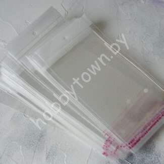 Пакеты упаковочные 10x20 с европодвесом и клейкой лентой 1 шт.