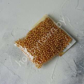 Бусины пластиковые под жемчуг 4 мм (цв. терракотовый), 100 шт.