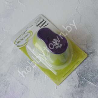 Дырокол фигурный "Mr.Painter" Листик черники, 37 мм