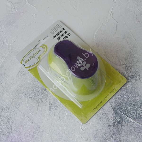 Дырокол фигурный "Mr.Painter" Листик черники, 37 мм