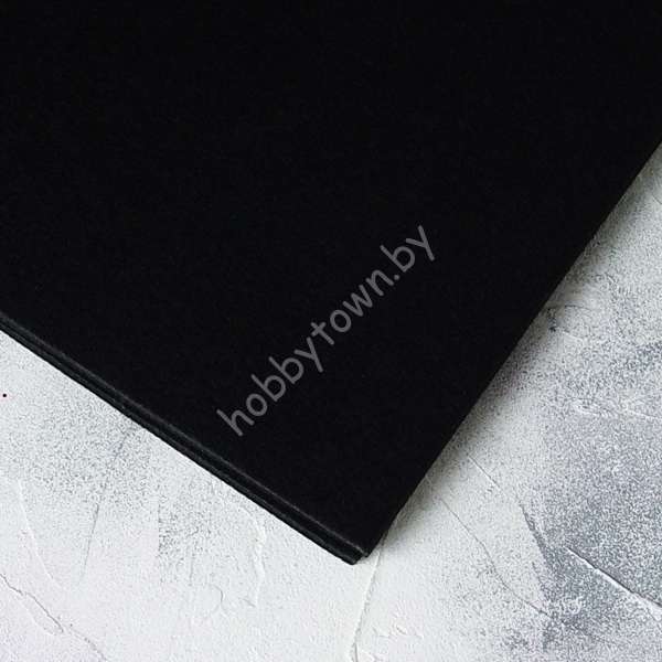 Фетр 20х30, мягкий, толщина 1мм (цв. чёрный)