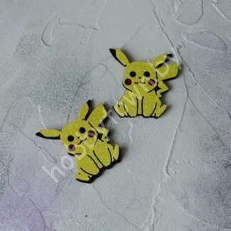 Патч сборный Пикачу 50 мм (цв. жёлтый) 1 шт.