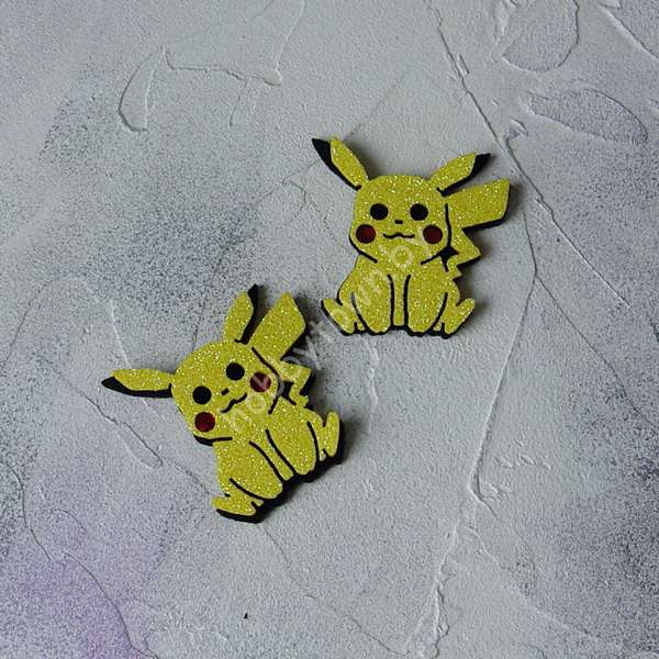 Патч сборный Пикачу 50 мм (цв. жёлтый) 1 шт.