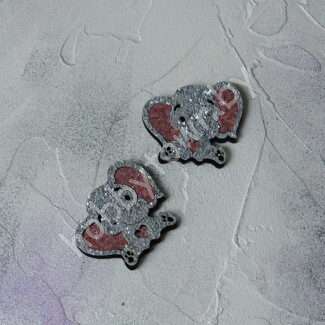 Патч сборный Слоник 50 мм (цв. серый) 1 шт.