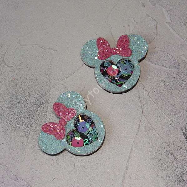 Патч шейкер Минни, 50 мм (цв. голубой) 1 шт.