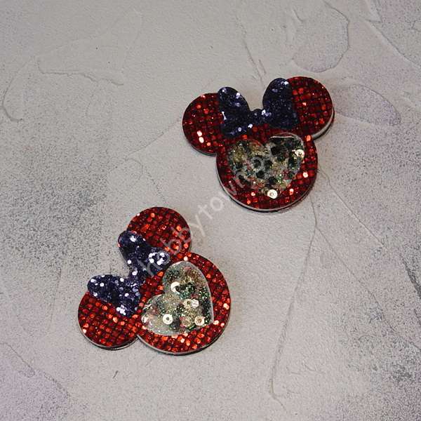 Патч шейкер Минни, 50 мм (цв. красный) 1 шт.